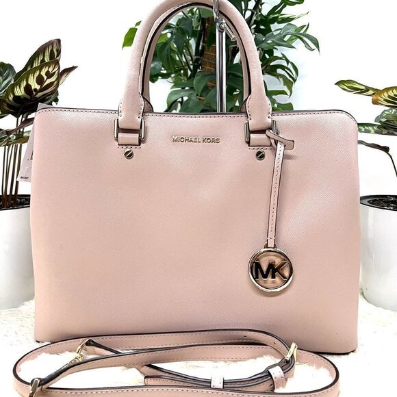 🔥🍀NWT! Michael Kors SAVANNAH Satchel Handbag - Picture 1 of 7